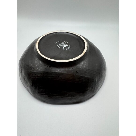 Pier 1 Cassidy Asymmetrical Blue Brown Crackled Crazed Soup Salad Pasta Bowl 7.5 - Picture 5 of 7